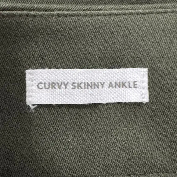 NWT LOFT Curvy Skinny Ankle Trousers Size 8 Forest Green Mid Rise - Picture 12 of 14